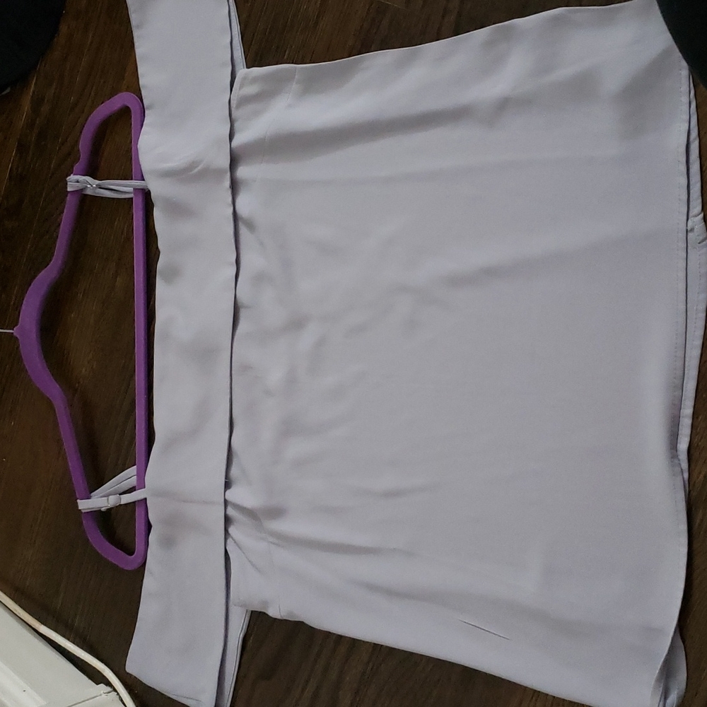 Women's Fashion Nova Light periwinkle off the shoulder top Sz Large